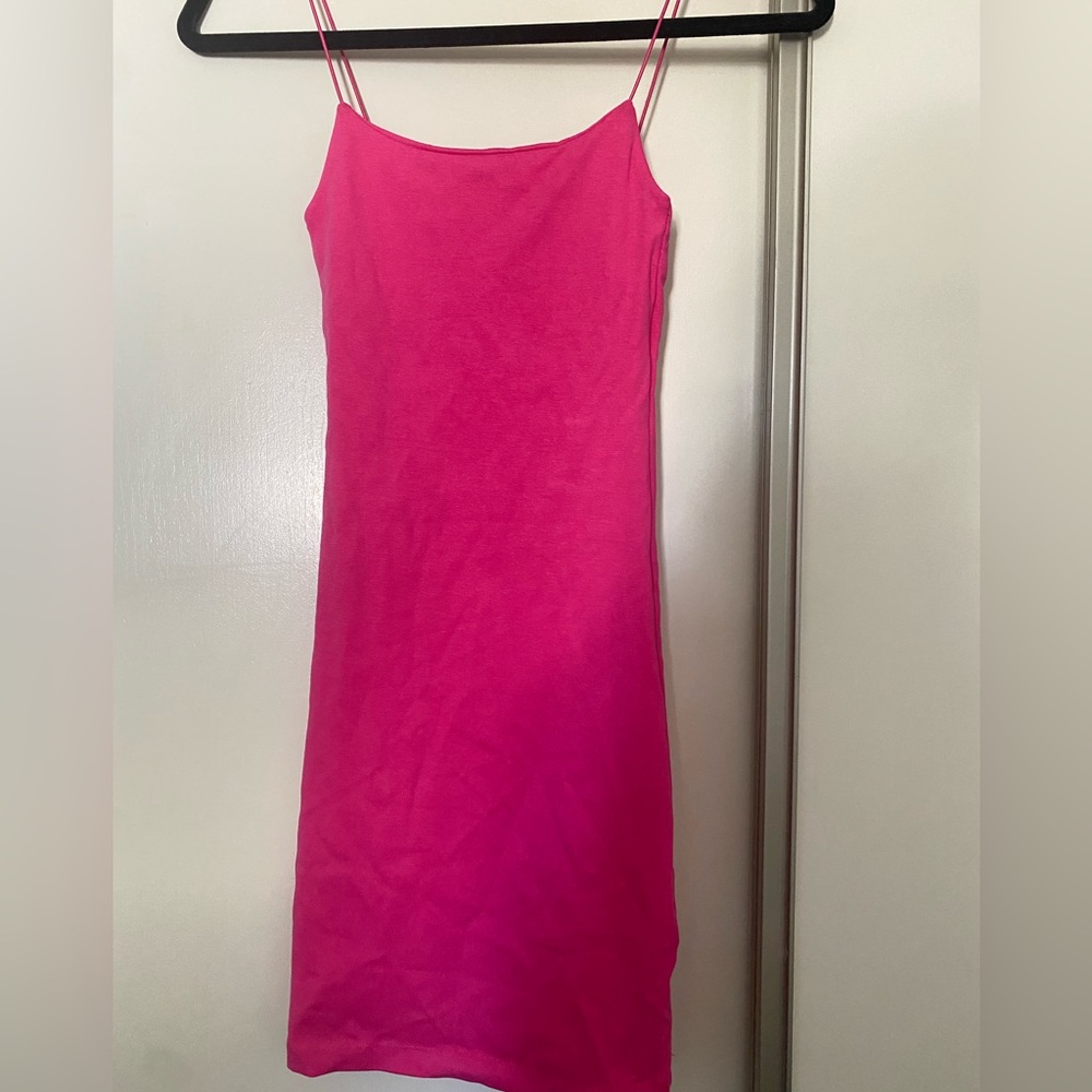Zara pink Bodycon Dress NWT